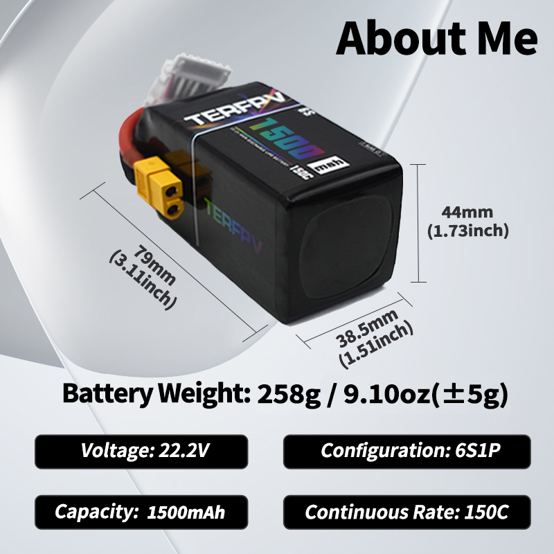 TERFPV Lipo Battery 6S 22.2V 1 – Drone Battery Lipo Bewertung und Preis
