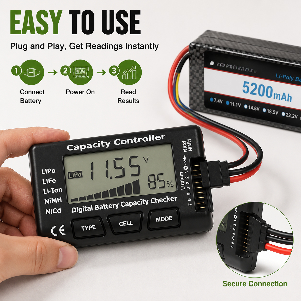 Digital Battery Capacity and V – Drone Battery Voltage Checker Bewertung und Preis