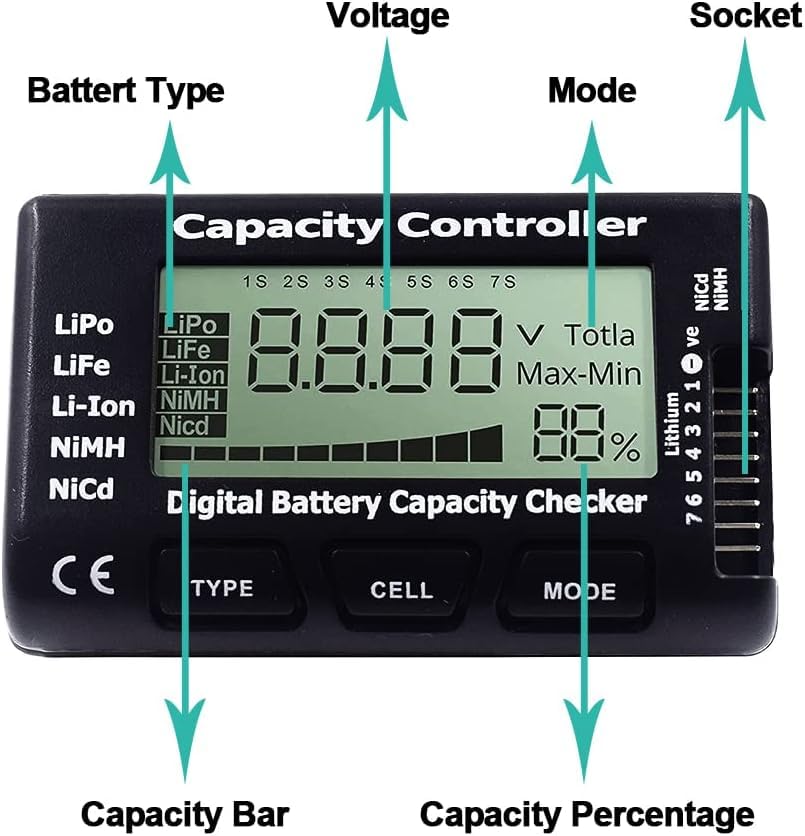 Digital Battery Capacity and V – Drone Battery Voltage Checker Bewertung und Preis