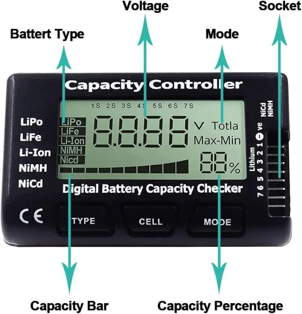 Battery Capacity Checker Digit – Drone Battery Voltage Checker Bewertung und Preis