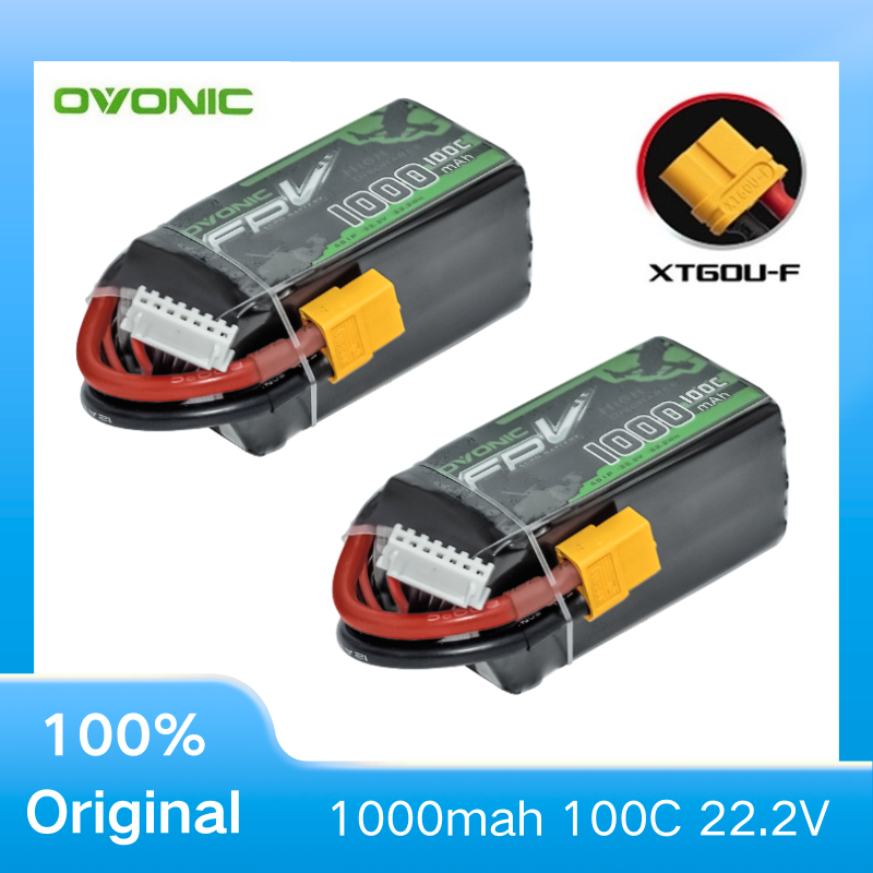 2Pcs OVONIC 1000mAh 100C 22.2V – Drone Battery Li-Ion Bewertung und Preis